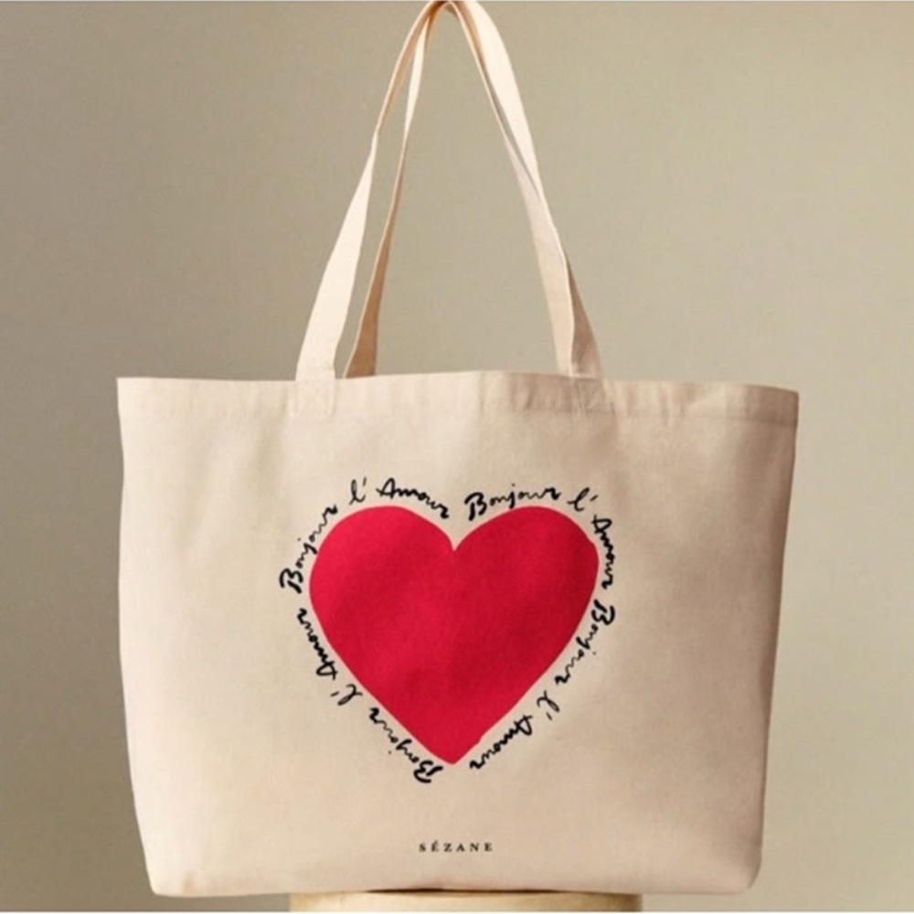 NWOT Sézane Tote - Bonjour l’Amour